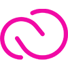 A bright pink icon